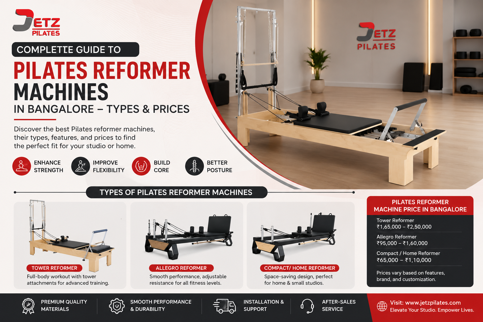 Pilates Reformer Machines in Bangalore