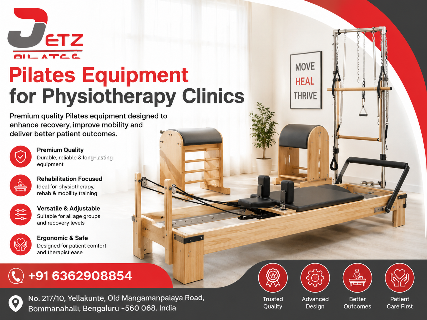 Pilates Equipment for Physiotherapy Clinics
